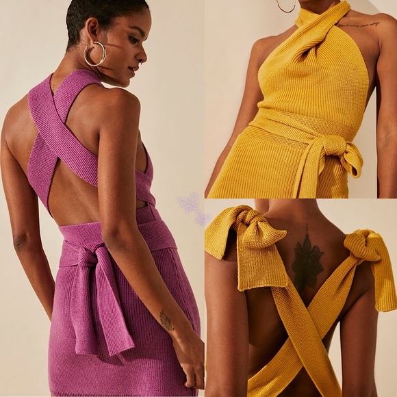 NEW Free People Orchid Convertible Low-Back Mini Dress - Picture 16 of 16